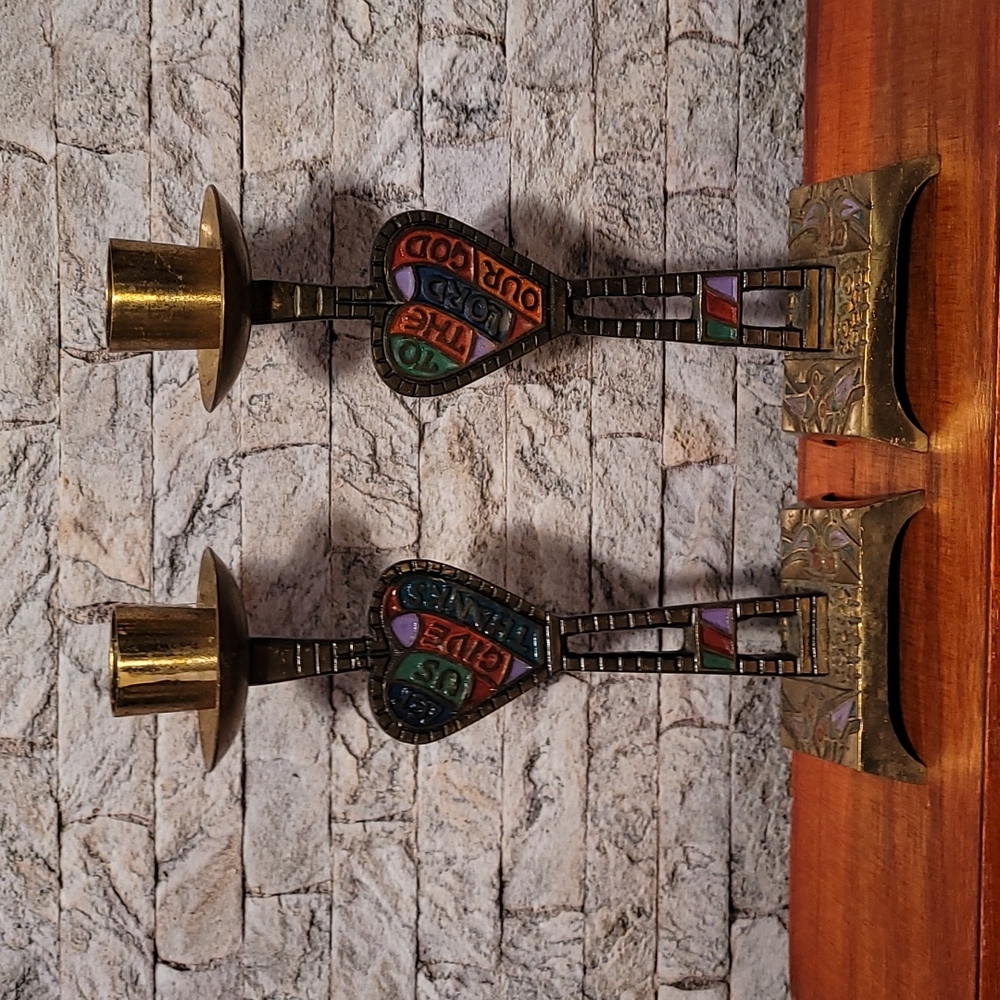 Vintage 1969 Terra Sancta Guild Candle Holders